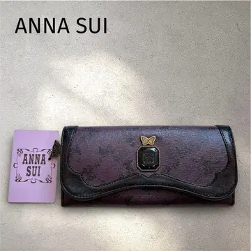 안나수이 ( ANNA SUI ) 로즈 패턴 플랩 장지갑
