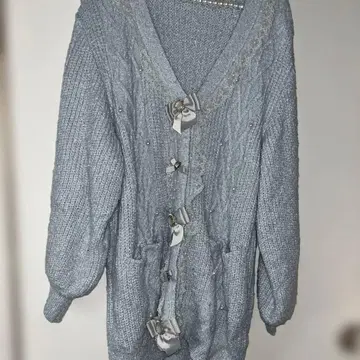 리즈리사 가디건 스카이블루 긴팔