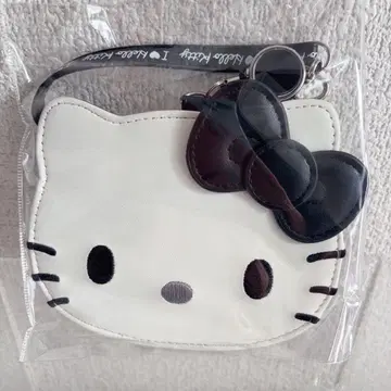 산리오 키티 패스 케이스 I Love Hello Kitty 블랙