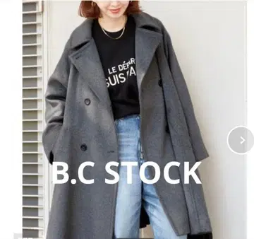 SIMPLICITE 그레이 비버 텐트 라인 트렌치코트