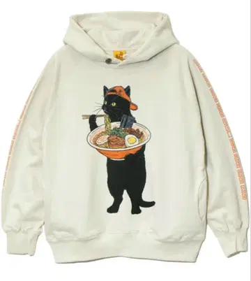 새상품 go slow caravan 고슬로우캐러밴 라멘 고양이 후드티