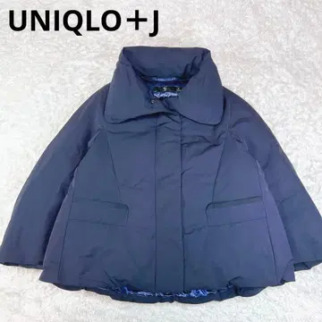 유니클로 +J 하이브리드 다운 자켓 네이비 S