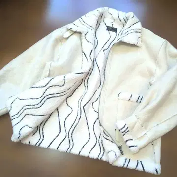 kastane 웨이브 보아 플라이트 자켓 봄 색상 리버서블