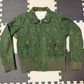 메이플 올 패턴 숏 기장 플라이트 자켓 사이즈 M 립스탑 일본제