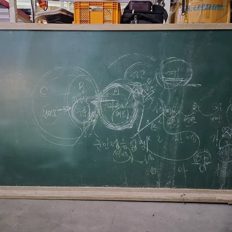 그린칠판교구 대형 녹색 분필 칠판 200 x 120cm 2