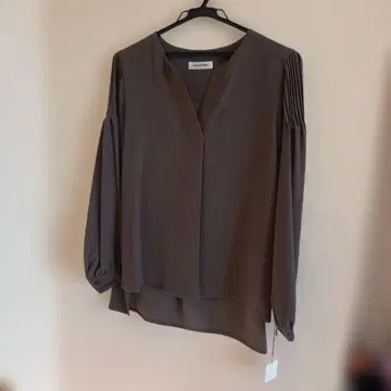 미사용 새상품 V넥 블라우스, 상의 티셔츠 여성용