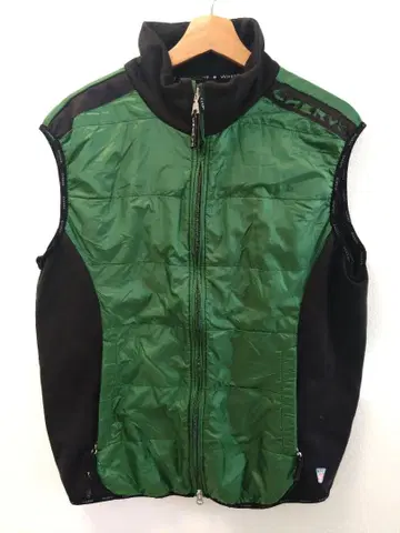 CHERVO 남성용 베스트 그린 블랙