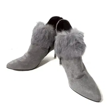 여성용 39 스웨이드 퍼 부티