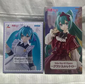 [2개 세트] 하츠네 미쿠 피규어 클래시컬 메이드 & 클래시컬 레트로