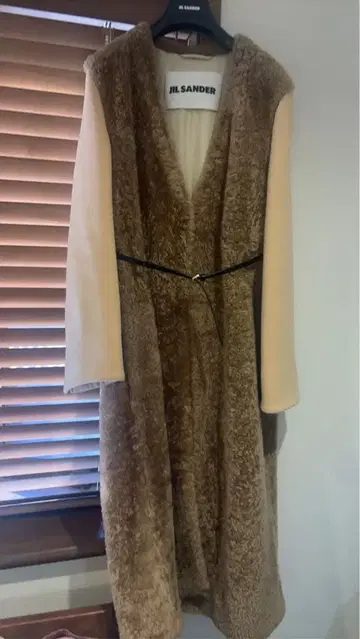 JIL SANDER 롱 코트 벨트 포함