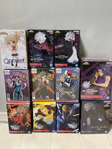 나의 히어로 아카데미아 피규어 세트 11체 덤 치비큥 캐릭터 4체