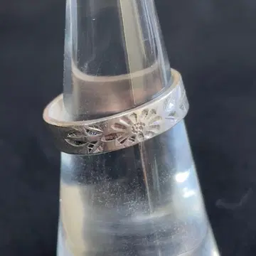 [ 20 ] 와보리 순은 반지 9호 심플 레어 디자인 레트로 빈티지