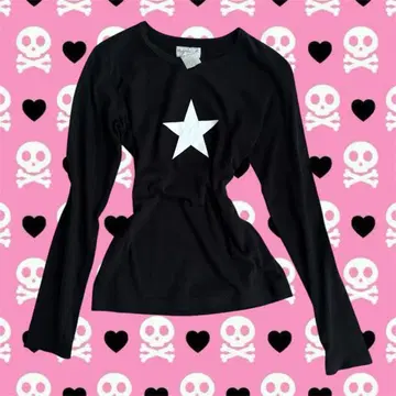 agnes b. 별 프린트 T y2k 헤이세이 갸루 그런지 모리걸