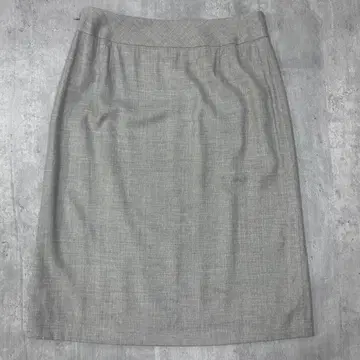 C150 새상품급 아쿠아 스큐텀 울 혼방 타이트 스커트 그레이 일본제