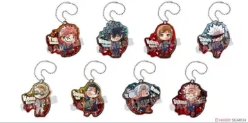 주술회전 피타!데포메 2nd 아크릴 키링 (8개 세트)