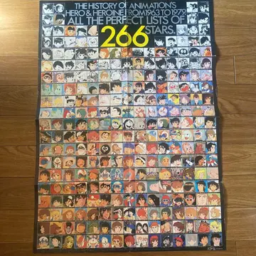 쇼와 레트로 애니메이션 히어로 & 히로인 포스터 266 캐릭터