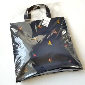 학교 페이러 하이디 스퀘어 백 자수 네이비 토트백 페이러 새상품