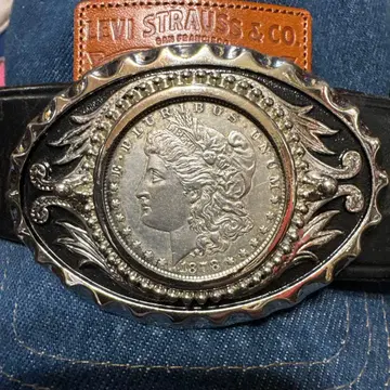 웨스턴 네이티브 아메리칸 모건 코인 벨트 버클