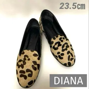 DIANA 송치 레오파드 로퍼 23.5cm 새상품급