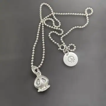 얏타맨 해골베에 실버925 목걸이