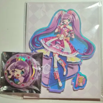 프리파라 한국 10주년 캔뱃지 홀로그램 아크릴 스탠드 라라