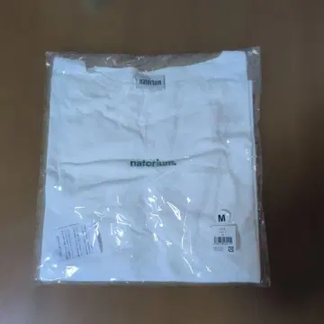 natorium 로고 자수 T셔츠 M 화이트