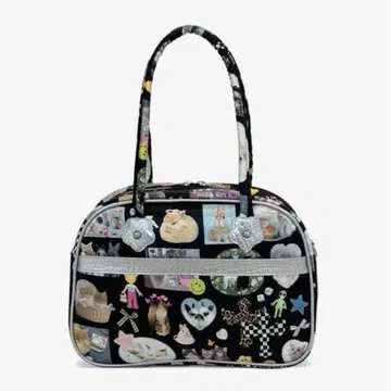 UNSTEADYMARKET 콜라주 토트백 블랙