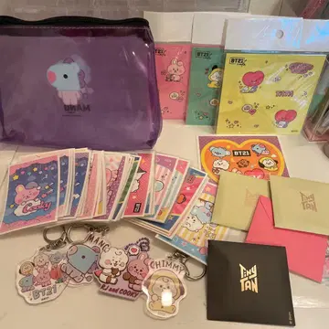 BT21 문구 세트 파우치 포함 묶음 판매 BTS