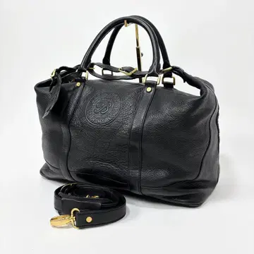 Beccaccino 베카치노 주름 가죽 2way 보스턴 백 블랙