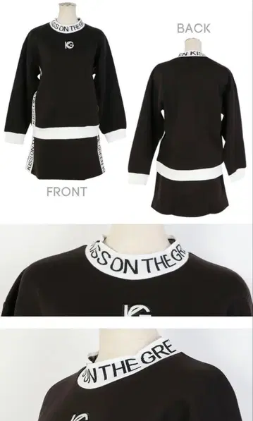 키스온더그린 골프웨어 상하의 세트 블랙 M 사이즈