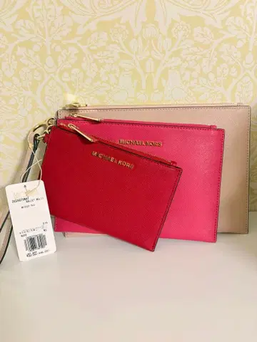 [택 포함 새상품] 정가 50600엔 MICHAEL KORS 3종 세트 파우치