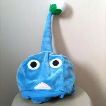 파랑 피크민 뒤집어쓰기 변신 모자