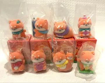 후지킨 콩시바 운세 플로키 피규어 시바견 피규어 8체 세트2