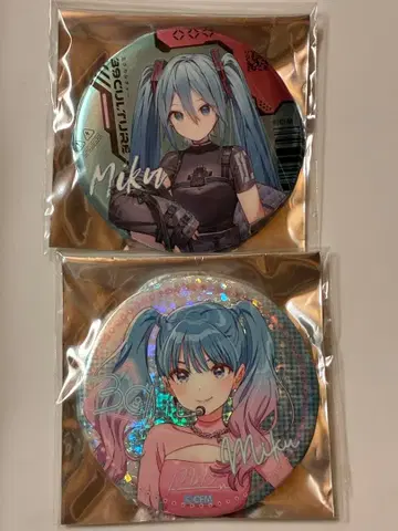 미쿠 culture39 2022 캔뱃지 하츠네 미쿠 2개 세트