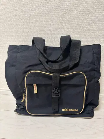 miki HOUSE 블랙 2way 마더백