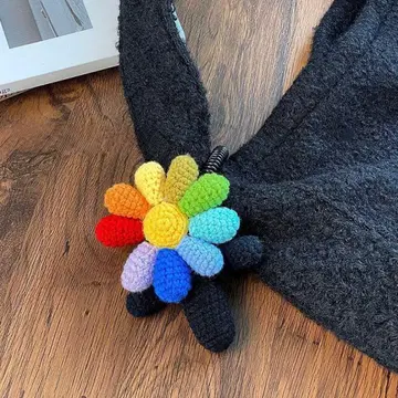 G-DRAGON 지용 데이지 크로 셰 뜨개질 키링