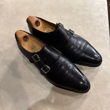 존 롭 더블 몽크 스트랩 블랙