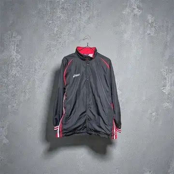 asics 스포츠 자켓 블랙/레드