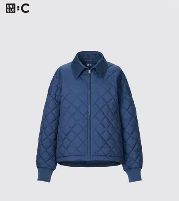 UNIQLO C 퍼프테크 블루종 파랑 블루 M 사이즈
