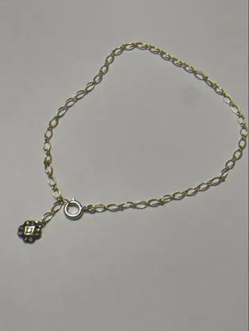 꽃 참 포함 실버 팔찌 스털링