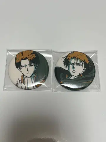 진격의 거인 컬러 팔레트 캔뱃지 리바이 2개 세트