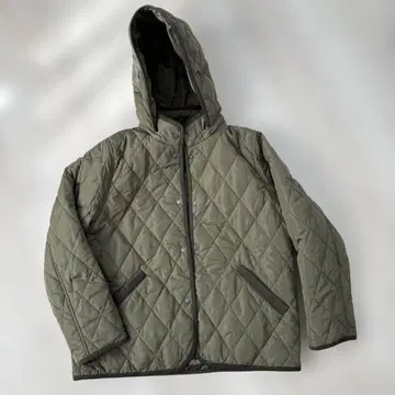 BEAMS HEART 후드 퀼팅 블루종