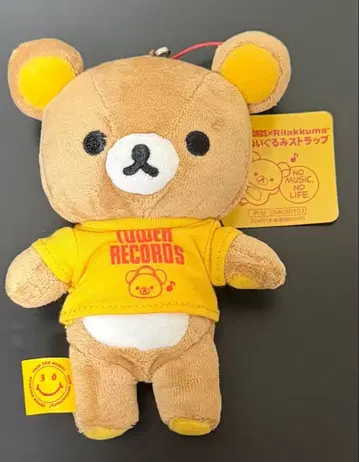 리락쿠마 타워 레코드 콜라보 봉제 인형 스트랩 초기 2009년