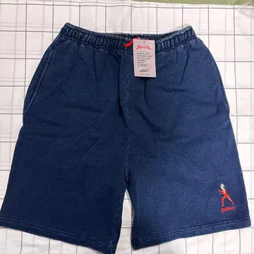 울티모시유 울트라 세븐 하프 팬츠 인디고 네이비 나염? 자수