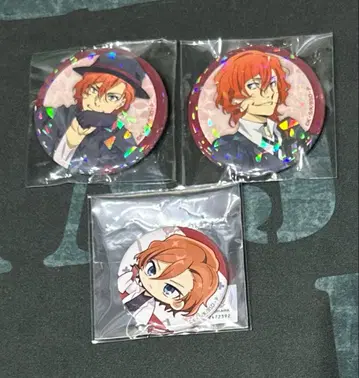 문호 스트레이독스 나카하라 츄야 캔뱃지 모리 신료지 외