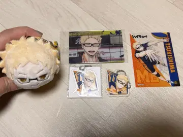 하이큐 츠키시마 케이 봉제 인형 키링 세트