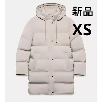ZARA 세미롱 기장 러버 가공 윈드브레이커 아노락 XS