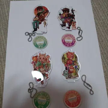 지박소년 하나코군 아크릴 스탠드 키링 4개 세트