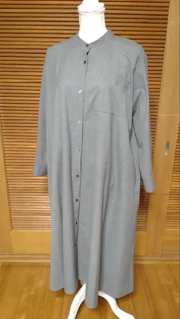 midiumi 그레이 셔츠 원피스