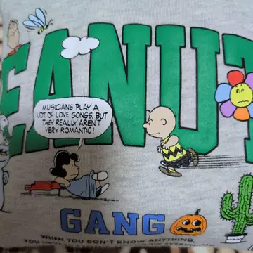 프릭스스토어 스누피 맨투맨 트레이닝복 L 사이즈 그레이